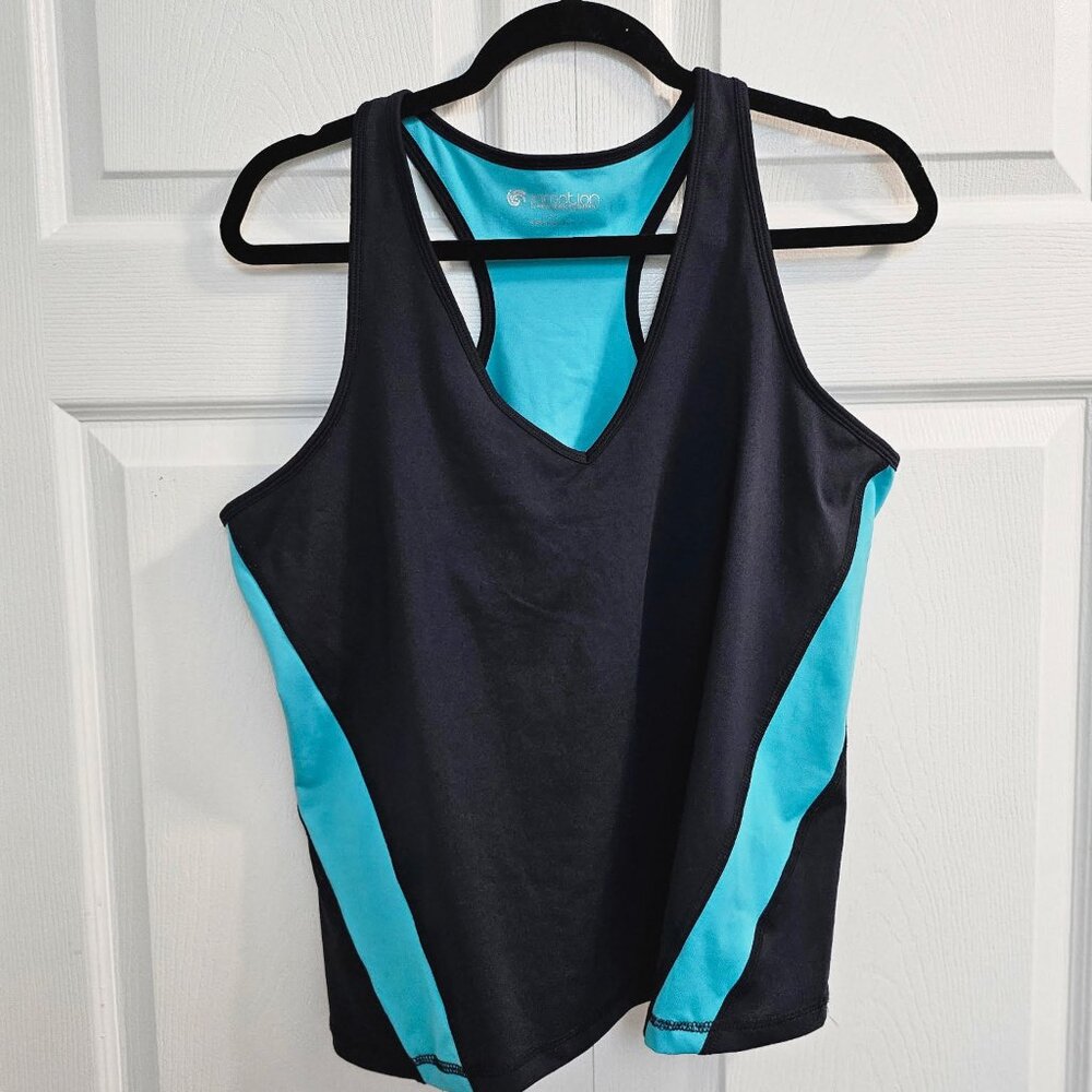 INMOTION: Sports Tank Top. Blue & Teal. Activewear. Size: XL